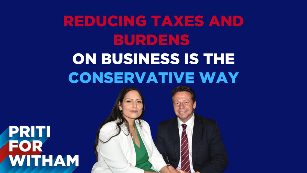 Priti presses Treasury Minister to support business and reform tax systems