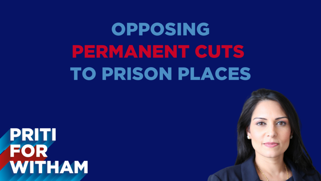 Priti warns on permanent cuts to prison places