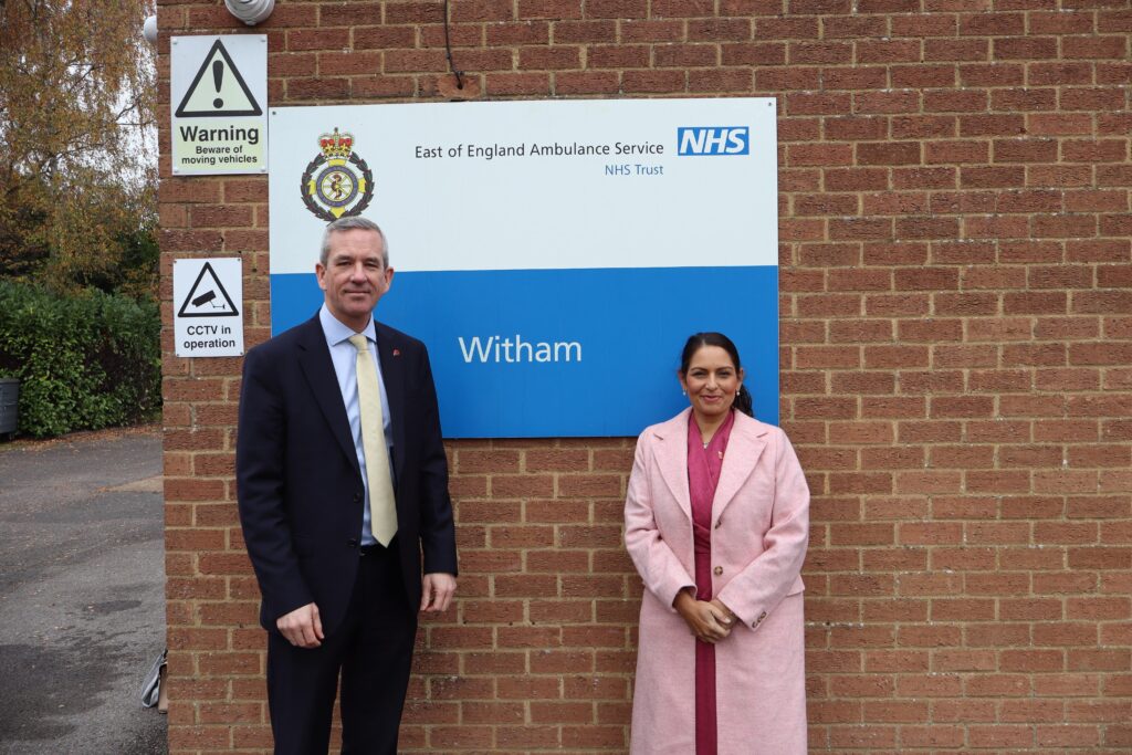 New ambulance chief meets Witham’s MP